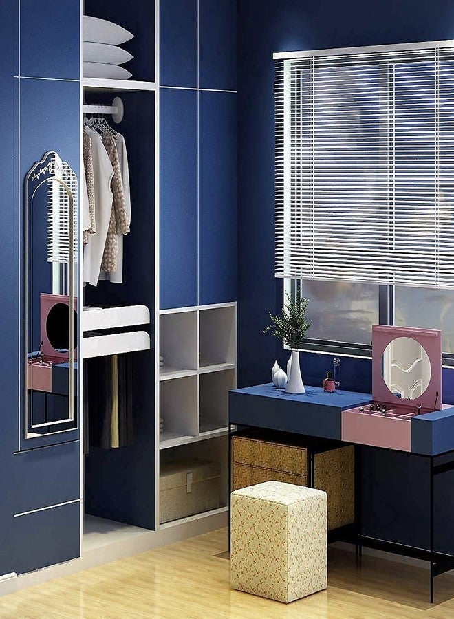 صن بيرد ورق جدران لاصق من صن بيرد، ورق لاصق فينيل مزخرف ذاتي اللصق لأثاث المطبخ، ديكورات منزلية، ديكورات غرف الأطفال، ورق جدران قابل للإزالة ومقاوم للماء (24 × 48 بوصة، أزرق داكن) - Image 3